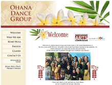 Tablet Screenshot of ohanadancegroup.com